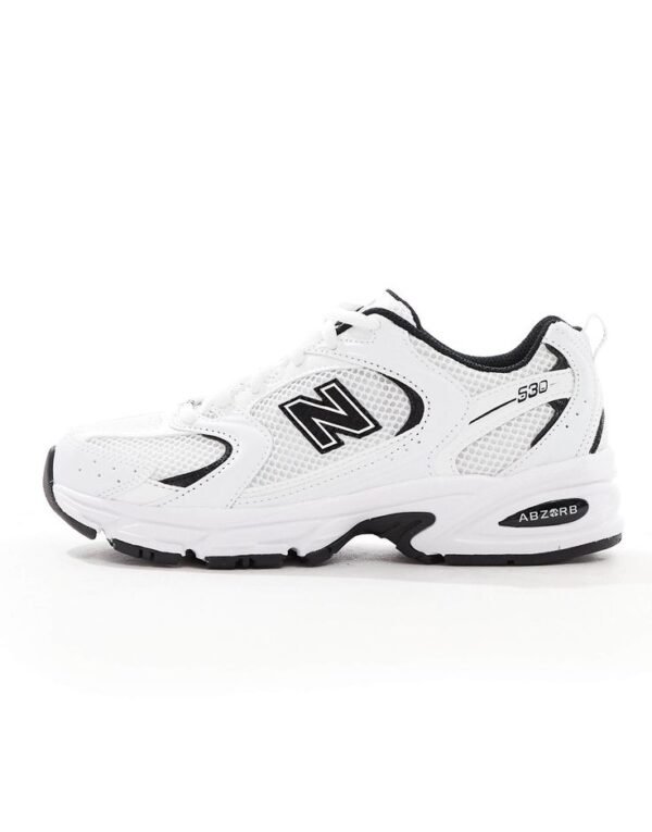 New Balance 530 (White Black) - Image 2