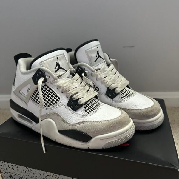 Nike Air Jordan 4 (White grey) - Image 2