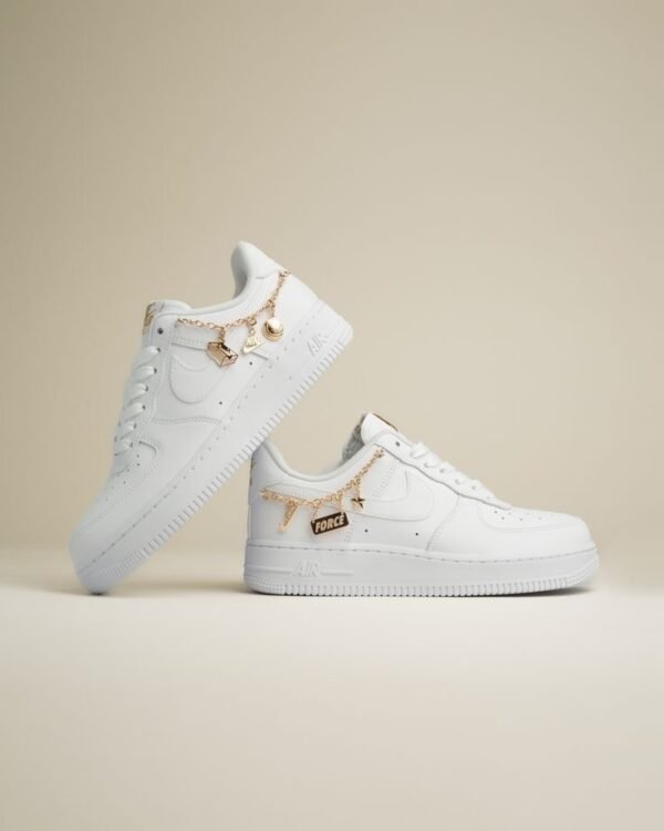 Nike Airforce 1 ( Gold Chain ) - Image 4