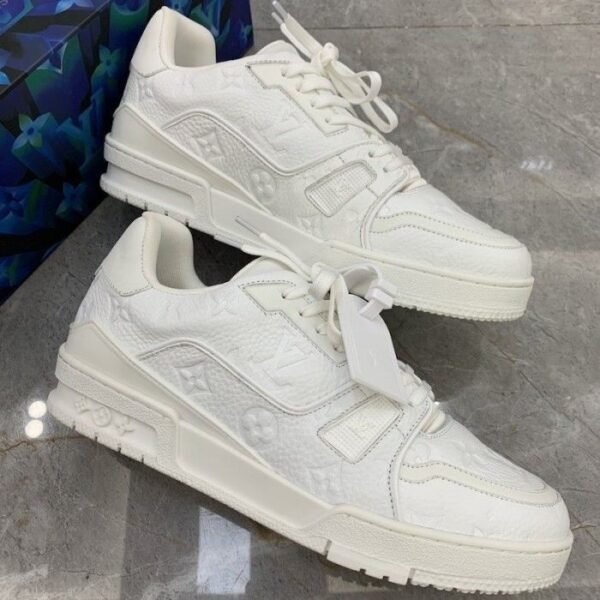 Louis Vittuon Trainer Sneaker - Beige - Image 2