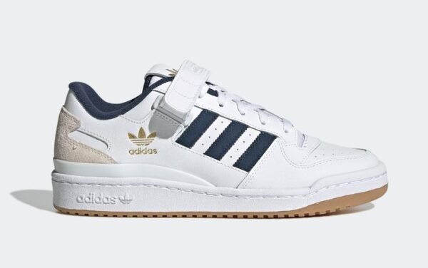 Adidas Forum - White Crew Navy - Image 2